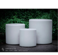 Pots à fleurs en fibre d'argile écologiques multicolores les plus vendus, pots de plantation pour jardin extérieur avec trou de drainage