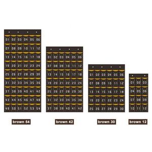 Cell Phones Calculator Holder for Classroom Storage Wall Hanging Numbered Classroom Sundries Pockets Chart Storage Organizer - Product Image 4