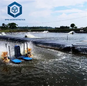 Agriculture Black Film Pond Liner Heavy Duty Plastic Clay Pond Liner HDPE Liner Installation 0.5mm Geomembrane
