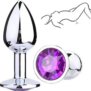 Stainless Steel Diamond Silver Jewelry Vagina Small Size Sex Toys Butt Anal Plug