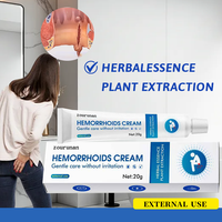 Crème d'hygiène anale Zourunan Advanced Soothing Formula 20g, à l'essence végétale, pour un confort quotidien, vente en gros OEM
