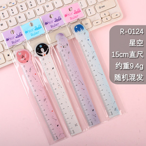 Regla de plástico acrílico de 150mm de <span class=keywords><strong>color</strong></span> personalizado, ficha promocional para niños escolares para estudiantes - Product Image 5