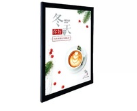 Cadres lumineux LED publicitaires sur mesure A2 A3 Duratrans Noir pour affiches de cinéma, menus, enseignes, en aluminium fin pour théâtre
