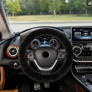 Fundas para Volante de Coche, Ajuste Universal, Lana Artificial Antideslizante para Elantra <span class=keywords><strong>Santa</strong></span> <span class=keywords><strong>Fe</strong></span> Coupe de 3 Radios - Product Image 2