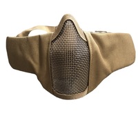 Masque de sport demi-visage en maille métallique V10 pour activités de plein air