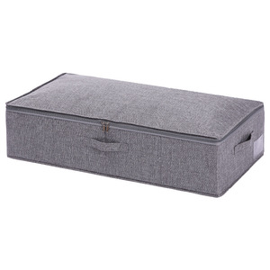 Blast Cotton Quilt Bottom Storage Box Fabric Folding Clothes Moisture-proof Storage Box With Lid Large Capacity Storage Box