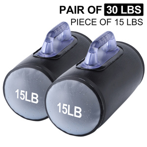 30lb Adjustable <b>Water</b> <b>Dumbbell</b> Pair Portable for Strength Training - Product Image 4