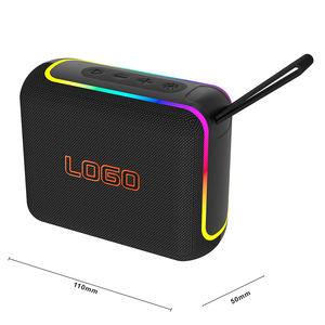 Haut-parleur sans fil portable OEM 5W tendance avec éclairage RGB, Bluetooth 5.4, prise en charge du logo personnalisé et du cordon pour le cyclisme en extérieur - Product Image 2