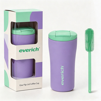 Gobelet de voyage isotherme en acier inoxydable 355 ml (12 oz) pour voiture, compatible lave-vaisselle, idéal pour la conduite, le bureau, le quotidien, ou comme cadeau