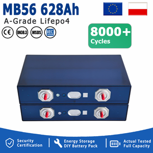 PL Stock 8000 Cycles MB56 628Ah LiFePO4 Battery Cell 3.2V DDP EU Prismatic Lithium Cells 32KWh Wholesale ESS - Product Image 1