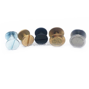 Rivets à capuchon simple et double en laiton, <span class=keywords><strong>bronze</strong></span>, doré, argenté ou noir pour sacs à main - Product Image 1