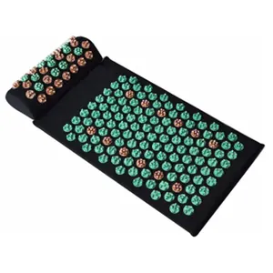 NEH alta densidade accupressão pé massagem spike mat acupressão mat e travesseiro conjunto para massagem akupunktur matte set