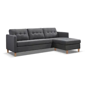 Set Sofa Sudut Beludru Kain Modular Ruang Tamu L Desain Modern Tipe Produk Merek Vietnam Kualitas Tinggi