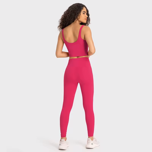 Conjunto Deportivo D19108+S2054 para Mujer, 2 Piezas, Leggings de Yoga Sin Costuras con <span class=keywords><strong>Top</strong></span> Deportivo, Conjuntos de Gimnasio, Conjuntos Combinados - Product Image 5