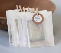 Полупрозрачный высококачественный вощеный бумажный пакет из стекла