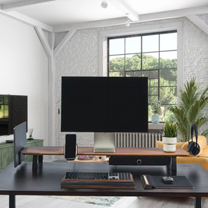 Los más vendidos Organizador de oficina en casa Escritorio y estante de madera Solución de espacio de trabajo elegante - Product Image 3