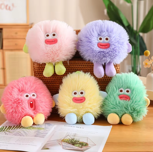 Peluche Monstre Tressé Tendance et Cool avec Bouche en Saucisse, Adorable Jouet en Peluche Petit Monstre, Cadeau Décoratif - Product Image 2