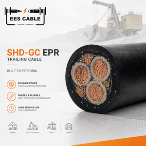 <span class=keywords><strong>Cable</strong></span> de Minería de Caucho <span class=keywords><strong>con</strong></span> Cubierta de CPE, Blindaje de Trenza de Nylon y Cobre, Tipo SHD-GC, 3/C CU 5KV, <span class=keywords><strong>con</strong></span> Conductor de Tierra 90 ° C - Product Image 1
