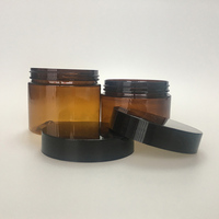 Pot en Plastique PET de Crème Cosmétique Transparent et Vide, Vente en Gros, Différentes Capacités (50ml, 80ml, 100ml, 120ml, 150ml, 200ml, 250ml) avec Couvercle PET