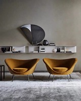 Fauteuil simple en métal de style nordique, chaise de loisirs et d'appoint créative pour appartement, chambre et balcon