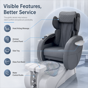 Chaise <span class=keywords><strong>de</strong></span> pédicure <span class=keywords><strong>de</strong></span> luxe commerciale avec station <span class=keywords><strong>de</strong></span> massage des pieds pour salon <span class=keywords><strong>de</strong></span> manucure et équipement <span class=keywords><strong>de</strong></span> spa <span class=keywords><strong>de</strong></span> beauté - Product Image 2