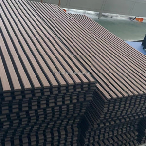 Su misura decorazione moderna legno doghe acustica pannelli da parete OEM ODM <span class=keywords><strong>in</strong></span> <span class=keywords><strong>vendita</strong></span> <span class=keywords><strong>in</strong></span> vari colori per Hotel <span class=keywords><strong>in</strong></span> legno Studio di registrazione - Product Image 3