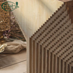 European Style Wood Coffee Table Retro Distressed Square Design For Living Room <b>Sofa</b> Corner Use A2175 - Product Image 4