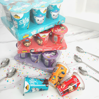 Fabricant de Snacks pour enfants, emballage personnalisé mignon bâton Biscuits trempage Sauce au chocolat Mini tasse de Snacks fraise confiture doigt Biscuits