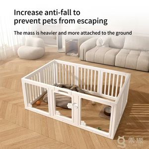 Yeni tasarım yarı akrilik köpek oyun parkı köpekler için sandık kafes kulübesi evcil hayvan çiti küçük orta köpekler için yavru - Product Image 3