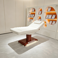 Table de massage électrique chauffante de luxe à commande monoposte pour spa et salon, idéale pour esthéticiennes, soins du visage et extensions de cils