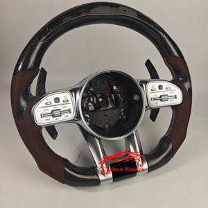 <span class=keywords><strong>Volante</strong></span> deportivo de cuero de fibra de carbono con LED para <span class=keywords><strong>Mercedes</strong></span> Benz A45 <span class=keywords><strong>AMG</strong></span> Clase G W205 C63 <span class=keywords><strong>AMG</strong></span> CLS Car - Product Image 2