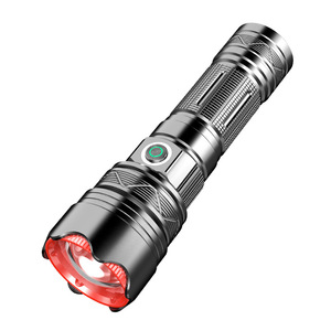 Aluminum Alloy Flashlight <b>Rechargeable</b> Led Zoomable Dimmable Outdoor Portable High Power <b>Torch</b> Light - Product Image 1