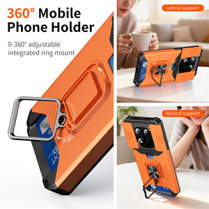 Funda Multifuncional para Teléfono de TPU+PC con Cubierta de Privacidad para Cámara, 360 °   Funda con Anillo Giratorio y Soporte para <span class=keywords><strong>Redmi</strong></span> <span class=keywords><strong>Note</strong></span> 15/<span class=keywords><strong>Note</strong></span> 15 Pro - Product Image 3