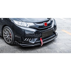 <b>Car</b> Front Bumper Lip <b>Diffuser</b> Spoiler Glossy Black Modification Part for Honda Fit 2014-2017 Bumper Protector <b>Car</b> Accessories - Product Image 4