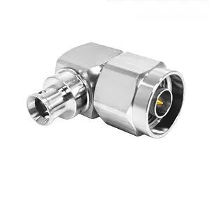 Type N connector N male right angle plug crimp solder coax connector for RG401 .250 semi rigid RF coaxial cable