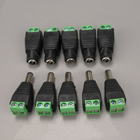 Connecteurs adaptateurs de prise d'alimentation CC 12V de haute qualité, femelles, 2,1 x 5,5 mm, pour CCTV
