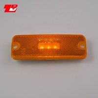 Clignotant latéral rectangulaire de 4 pouces, feu de Bus de voiture, 3led avec lentille réflexe