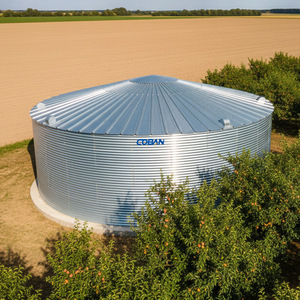 Réservoirs en tôle galvanisée avec revêtement en PVC pour l'eau de pluie, taille personnalisée, silo de stockage d'eau en acier pour l'agriculture, la foresterie, l'élevage et la pêche - Product Image 3