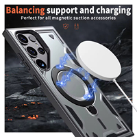 Coque pour Samsung S26 avec support rotatif à 360° pour Samsung A34 A35 A55 A54 5G, coque de téléphone robuste antichoc avec support intégré