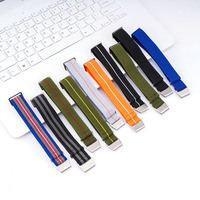 EACHE Correa De Reloj elastico corda per paracadute intrecciata sport 20mm 22mm cinturino per orologio in Nylon