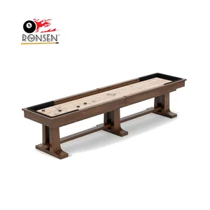 Full set high quality 9ft 10ft 12ft 14ft 16ft 18ft 20ft 22ft solid wood shuffleboard table with quality playing field