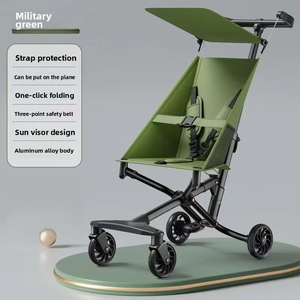 Cochecito Infantil Simple de Cuatro Ruedas, Plegable, Ultra Portátil, Herramienta para Caminar - Product Image 6