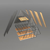 Structure en acier détachable, maison en forme de triangle, maison préfabriquée pour solution de projet et usage commercial