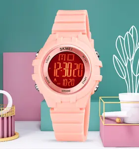 2021 nouveau SKMEI 1716 bande de silicone montres numériques pour enfants coloré LED Lumière Étanche enfants montre