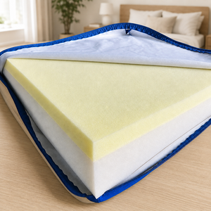 Colchón Institucional de Espuma Reconstituida de Alta Densidad Personalizado con Funda Impermeable y Resistente al Fuego para Suministro de Camas por Contrato - Product Image 2