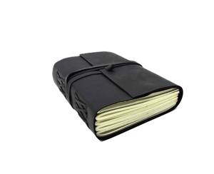 Customizable Genuine Leather Handmade Journal Vintage Writing Notebook with Recycled <b>Paper</b> for Travel and Sketching - Product Image 6