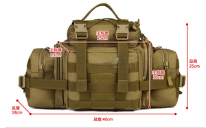 SB11 Outdoor Tactical Waist Shoulder Strap Hand <b>Camera</b> <b>Bag</b> Rescue <b>Bag</b> with Molle Straps - Product Image 6