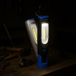 Lampe rechargeable Fervi avec technologie Cob Led, crochet et chargement USB - Product Image 3