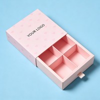 Boîte d'emballage coulissante pour biscuits de haute qualité en promotion, vente en gros, boîte à biscuits avec séparateur, impression numérique