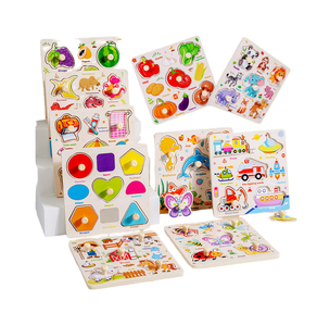 Montessori 3D Pegged Jigsaw Puzzle Board precoce gioco <span class=keywords><strong>di</strong></span> corrispondenza in legno <span class=keywords><strong>giochi</strong></span> <span class=keywords><strong>di</strong></span> insegnamento ausili per bambini ragazzi ragazze per la casa - Product Image 4